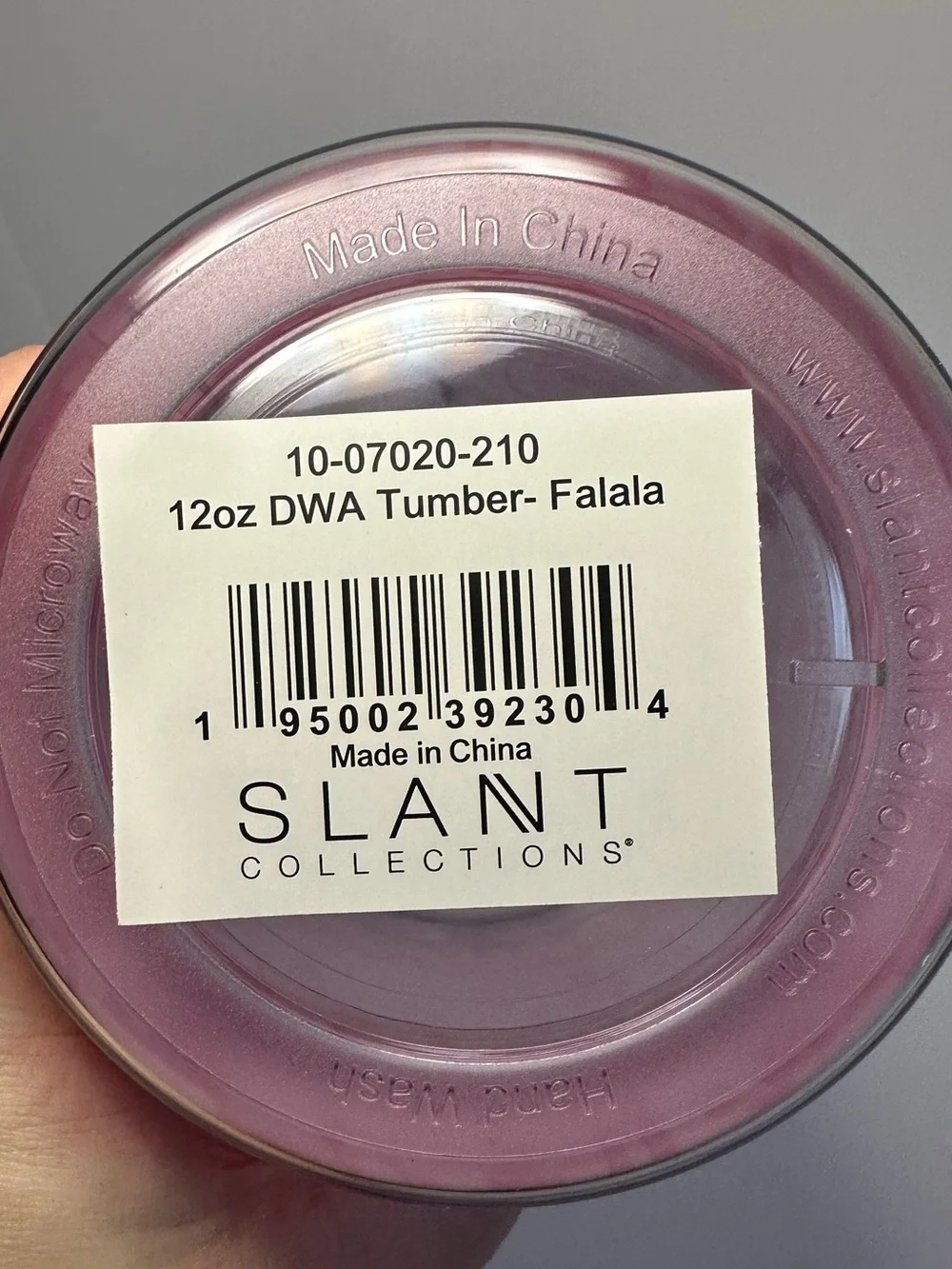 Slant Collections New Pink Falala Double Walled Short 12 Oz Tumbler